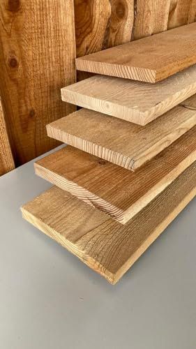 LÄRCHE 15x2,5cm BRETT BRETTER SCHALUNG HOLZ BAUHOLZ SICHTSCHUTZ 150cm LÄNGE (10)