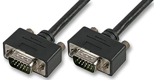 RARAION - Câble de moniteur VGA mâle vers mâle à profil bas, 15 broches, 10 m noir