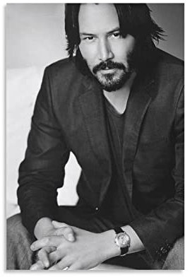 Keanu Reeves Handsome Poster Bild Druck Leinwand Gemälde Schlafzimmer Ästhetik 20 x 30 cm Unframe Stil