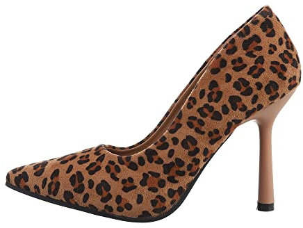 Ital Design Damenschuhe Pumps High Heel Pumps, NN242-, Textil, Leo, Gr. 39