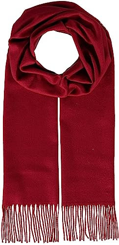 Giorgio Rimaldi Schal 30 x 180 cm - Weicher als Kaschmir - Schal einfarbig für Damen und Herren - Perfekt für Herbst und Winter True Red
