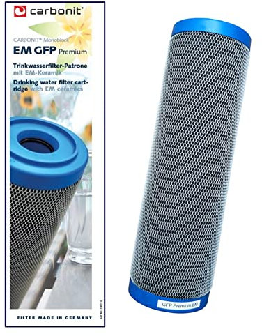 Prime Inventions Wasserfilter GFP Premium EM Filterpatrone 0,4 µ mit mehr Aktivkohle und EM-Keramik