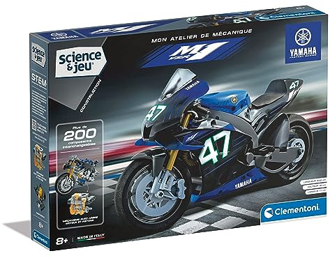 Clementoni - Yamaha M1 - Coffret de Construction - Kit complet - Maquette de Montage - Assemblez - Divertissant et éducatif - Innovant et Intéractif - Jeu pour Enfant - Dés 8 ans