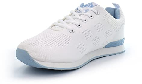 Ladies Lawn Bowling Shoes Womens Bowling Trainers Ladies Bowling ShoesWomens Lawn Bowl Shoes Ladies Lawn Bowl Trainers Womens Lawn Bowling Shoes White/Blue (Large Fit Order 1 Size Small) 7 UK