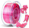 YOUSU Seiden 3D Drucker Filament, Glänzendes Seiden Rose PLA Filament 1,75mm 1kg(2,2lbs), Starke Bindung und Überhangleistung, Kompatibel mit den Meisten 3D Druckern