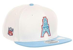 New Era Houston Oilers NFL Two Tone Weiß Blau Verstellbare 9Fifty Original Fit Snapback Cap - One-Size