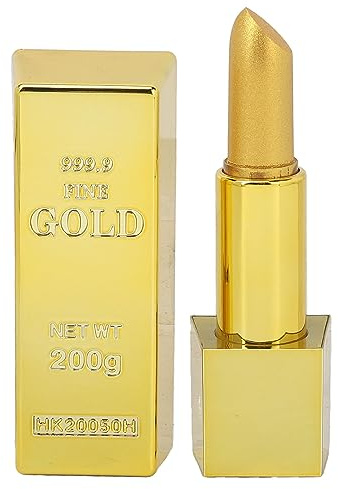 Rossetto Oro Glitter Metallizzato per Donna - Trucco Duraturo Idratante con Temperatura Cambiamento di Colore - Cosmetici