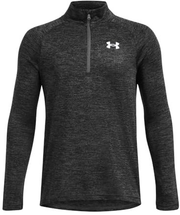 Under Armour Tech 2.0 1/2 Zip - Castlerock, White - YXL