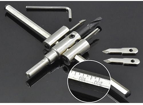 ZAYIUKI Kreislochschneider,30–120/200/300 mm,Verstellbarer Kreislochschneider,Holz,Trockenbau,kabelloser Bohrer,Säge,runde Schneidklinge,Flugzeug-Typ-Werkzeug