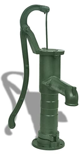 Gecheer Handschwengelpumpe mit Ständer Schwengelpumpe Brunnenpumpe Gartenpumpe Pumpe Handpumpe mit Ständer Gusseisen 131 cm