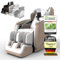 LUX Massagesessel +Bodyscann +Wärmetherapie +Airbag +Bluetooth +Ganzkörper +Zero Gravity +4D Massage & 24 Programme, Shiatsu -Massagesesselwelt | Champagner