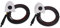 HD Front/Rear/Side View Camera, Pair Car Door Blind Spot Side Mount Backup Cameras, AHD 720P Waterproof Camera, Wide Angle for Car, SUV, RV, Trailer, Camper, Van, Pickup (White)