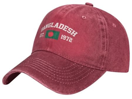 Hats Bangladesh Flag Sport Cap Personalised Golf Ball Hat Unisex Sport Hat for Ladies, Adult, Youth
