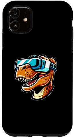 Hülle für iPhone 11 Dino Trex VR-Gaming-Design für virtuelle Realität