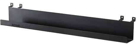HOME DELUXE Étagère pour Panneau Acoustique Resona 50 x 5 cm Noir Mat Étagère Murale Organisateur Murale Étagère Flottante