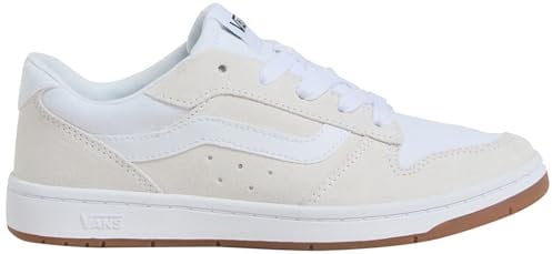 Vans Ryland LS, Zapatillas Mujer, Suede Canvas White White 37 EU