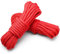 Cionyce Lot de 2 cordes en nylon tressé résistant aux UV - 8 mm x 10 m - Rouge - Qualité marine - Pour bateau, camping, corde à linge et utilisation en extérieur