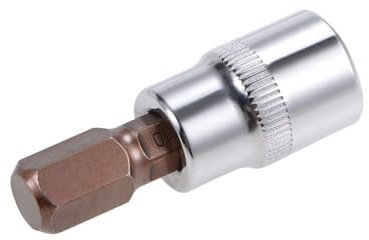 TOP-VIGOR Hex Bit Socket, 3/8 Drive x H10 (10mm) Allen Key Socket, Premium S2 Steel Bits, Hex Bit with 48mm Length for Torque Wrench, Ratchet Wrench, Impact Power Drills, Slide Bar