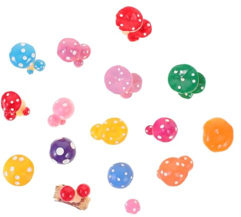 SAFIGLE Pilz Miniatur Pilzfigur Aus Harz Pilz Dekoration Für Bonsai Garten Schreibtisch Klein Und Niedlich