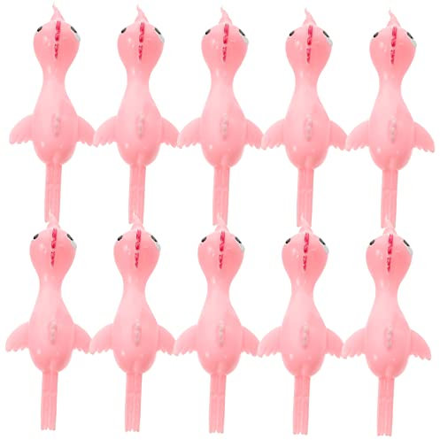 Vaguelly 20st Katapult-küken-Spielzeug Party-schleuderspielzeug Fliegendes Spielzeug Dehnbares Schleuderspielzeug Party-fingerspielzeug Schleudern, Fingerspielzeug Partygeschenke Vinyl Rosa