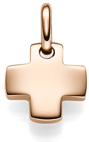 Anhänger Kreuz symmetrisch 10,5x15,5mm aus 585 Gold Rotgold flach massiv Unisex