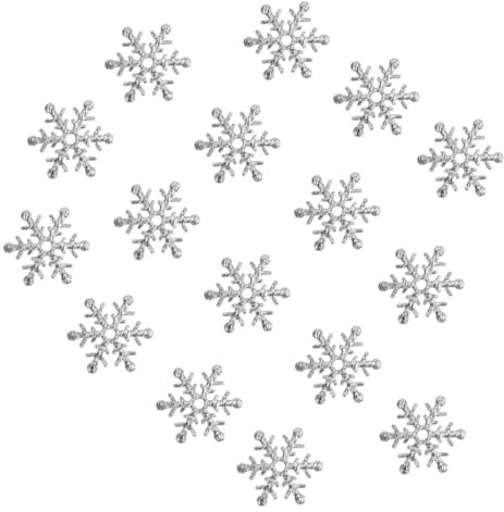 PRETYZOOM 600 Stück 1 Set Silberne Weihnachtsstreuer Dekorative Konfetti Stoffe Silberne Partydekorationen