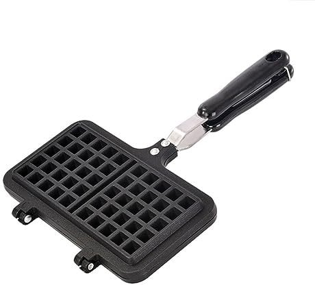 Asuinxurr 1 Stück Traditionelles Belgisches Waffeleisen Aus Aluminiumlegierung mit Tiefer Füllung und Antihaftbeschichtung für Einfache Reinigung