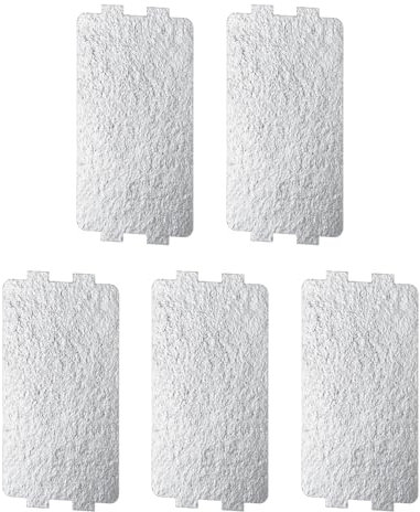 Tabanzhe Mica Sheet 5PCS Microwave Oven Guards Universal Heat-Resistant Mica Plate 4.5x2.6 Inch Replacement Waveguide Protector Cover for Home Kitchen Microwave Oven