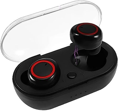 Remingtape Casque Bluetooth Y10 Binaural Bluetooth Y30 Casque Bluetooth avec compartiment de chargement Noir + Rouge