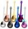 YOYEAH Loch Ness Soup Ladle Teaspoon Pack of 12 - Guitar Shape Stainless Steel Coffee Spoon, Colourful Pattern, Creative Design - The Taste Spoon