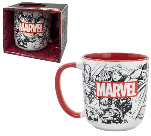CARTOON Tazza Avengers Marvel modello mug in ceramica tazzone ciotola da colazione 385 ml per bambini
