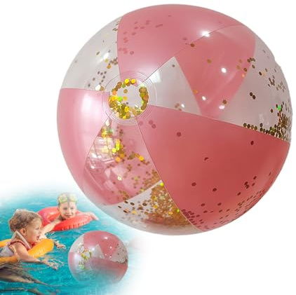 Aufblasbare Strandbälle, transparente Strandbälle für Kinder, Dekoration, wiederverwendbar, Spielzeug für kleine Kinder und Erwachsene, Outdoor-Spiele, Sommer, Party, Events, Geburtstag, Bod