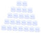 EXHUMKY 24Stücke Doppelseitige Saugnäpfe für Glastischplatten Transparente Antirutsch Pads Abstandshalter für Tischplatten für Möbel und Dekorationen