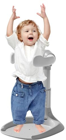 Tyinerc Soporte de baño para bebé con base antideslizante, bañera portátil, altura ajustable, reposabrazos plegable, antisujeción, seguridad para niños y niñas