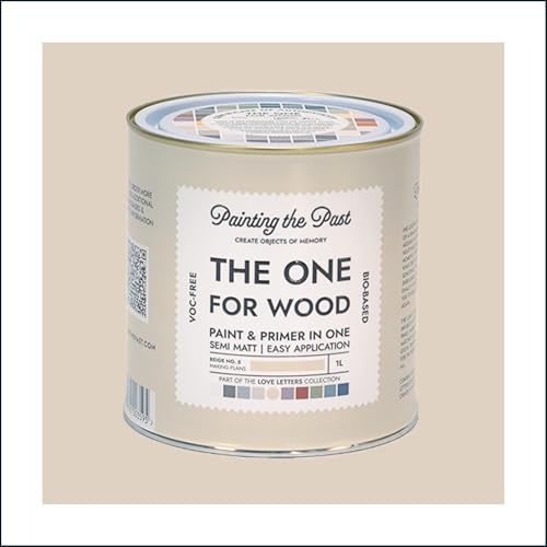The One for Wood Paint & Primer 1L Beige No. 5 Making Plans | Semi Matt Finish, Bio-Based & VOC-Free Formula for Wooden Furniture & Surfaces | Durable & Easy Indoor Home Decorating