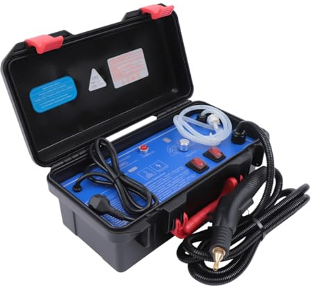 Dampfreiniger 3000W Hochdruckreiniger 3.5 Pa Heißdampf Gerät mit Pistole und Bürste Mobiler Strahler für Auto Küche Sofa Reinigung 115℃ Maschine inklusive Düse