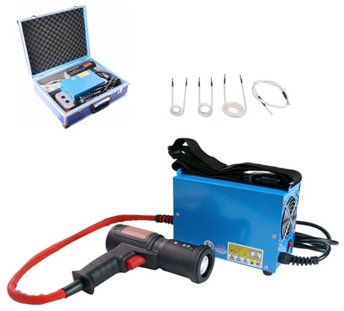 Induction Heating Tool, Portable Flameless Handheld Magnetic Heater for Rusty Screw Removal, 1500W Induction Heating Equipment with Storage Box
