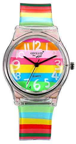 LANCARDO Herren Damen Armbanduhr Analog mit Silikon Armband LCD17P088