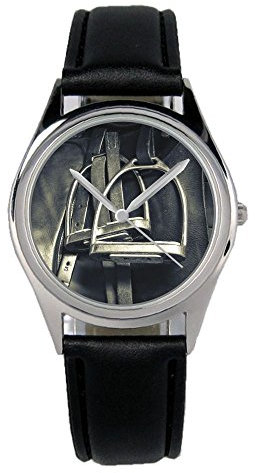 KIESENBERG Geschenk für Reiter Pferde Freunde Züchter Western Fan Uhr B-2793