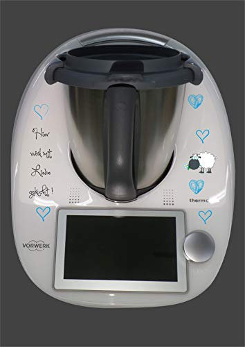 Aufkleber passend für Thermomix TM 6 Schaf blau