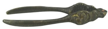 artigianatodaloise Schiaccianoci in Ottone Brunito Testa di Leone indistruttibile Cucina Noci Natale