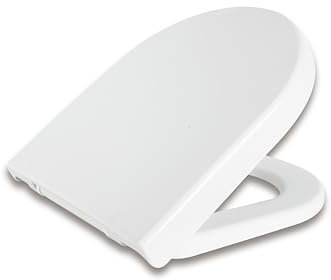 Grünblatt WC Sitz 515200 passend für Villeory & Boch Toilette Subway Absenkautomatik und abnehmbar zur Reinigung, Material Duroplast, weiß (passend zu Subway 1.0)