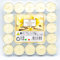 TEALIGHT candele PROFUMATE- PEZZI 50- DURATA 4 ORE- (VANIGLIA)