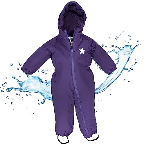 BMS BabyTodds - wasserdichter Overall (104, beere)