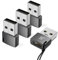 Stouchi Adaptateur USB C vers USB(4Pack),USB 2.0 Type C Femelle vers A Mâle,Chargeur Rapide et Adaptateur OTG de Synchronisation de Données pour Phone12Pro Max,Samsung Galaxy S20/S21,Chargeurs Muraux