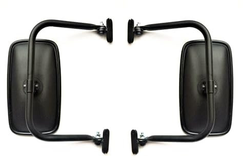 MelTruck® 2x Außenspiegel Rückspiegel 285x158mm ø18 Traktor Spiegelarm Spiegelhalter SET