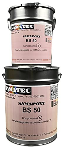 SAMATEC Grundierung Mörtelharz Laminierharz 2K Epoxidharz Gießharz Klarlack Grundierung BS50 (4 Kg / 20m²)