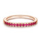 Hoisy Anelli di Matrimonio, Anello Infinito Oro Rosa Stile Oro Rosa 4 Semplice Elegante Misurare 12