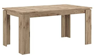 xonox.home - Esstisch Titan 160-200x76x90 cm in Nox Oak Nb ausziehbar auf 200 cm - Esstisch Küchentisch Esszimmertisch Clubtisch - modern und funktional