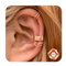 ORAZIO 3-teiliges Ohrmanschetten-Ohrring-Set, verstellbar, aus 925er Sterlingsilber, Ohrringe, Manschette, 14 K, nicht Piercing, Falscher Helix, Knorpel, Ohrringe, konisch, Sterling-Silber